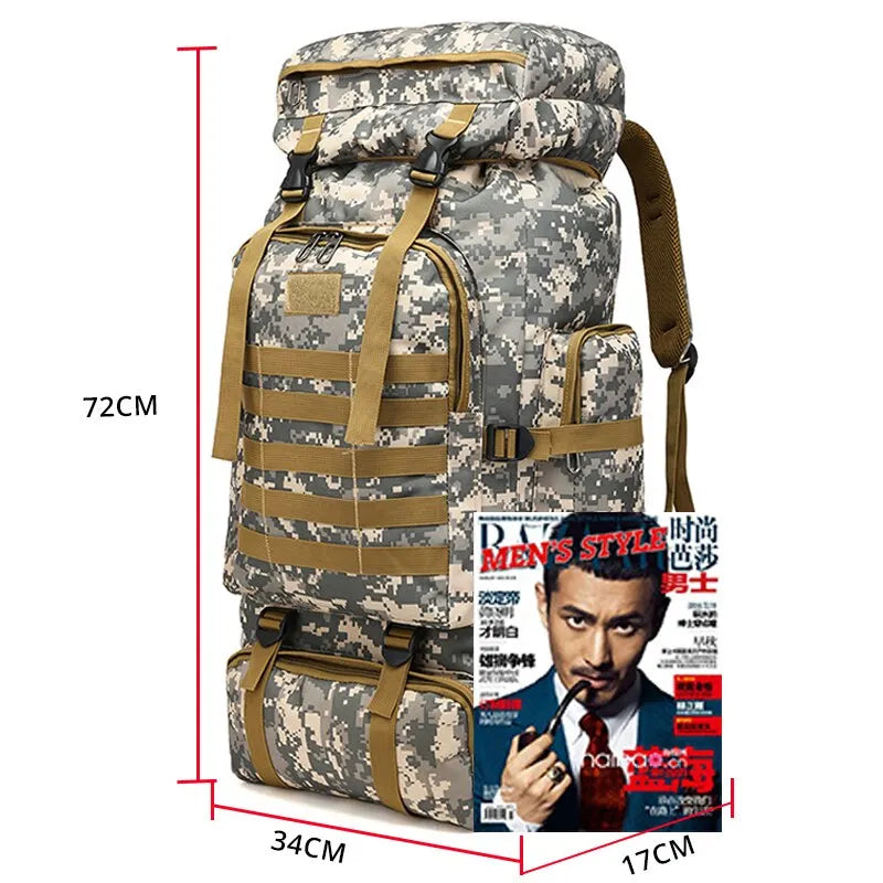 Mochila Estilo Militar para Viagens e Camping - Pra Quem Deseja Espaço - FULL!!