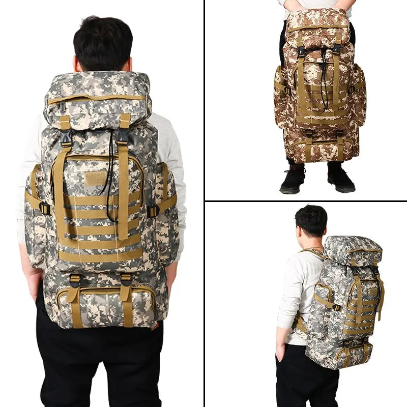 Mochila Estilo Militar para Viagens e Camping - Pra Quem Deseja Espaço - FULL!!