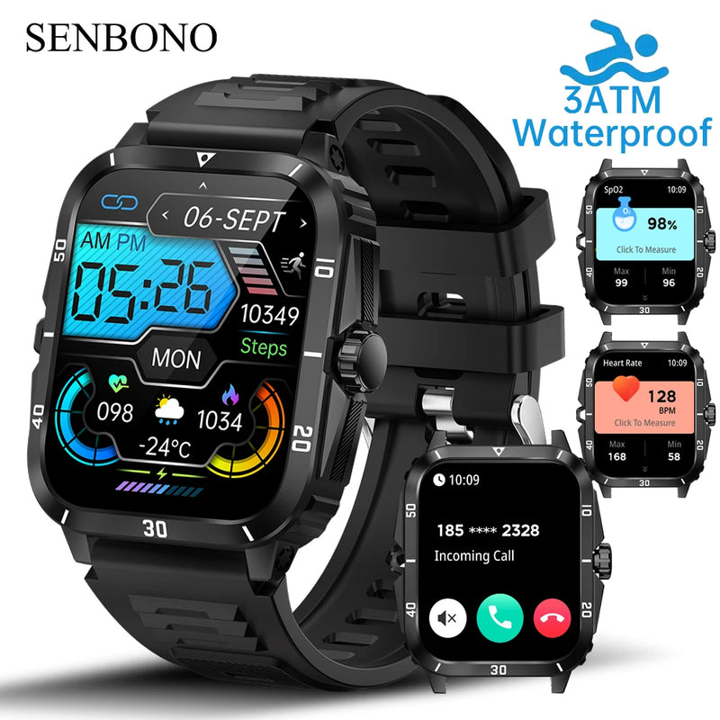 Relógio Inteligente/Smart Watch Militar Masculino SENBONO